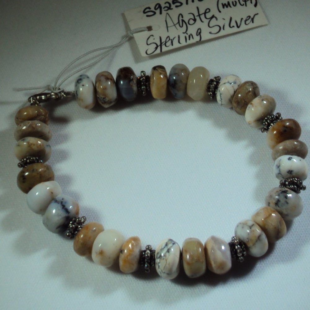 Multi Agate & Sterling Silver Reiki Infused